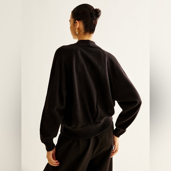 Commense Wool-Blend Heart Button Cardigan Brass Retro Valentines Romantic Love - Picture 11 of 14